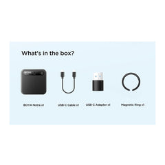 A Photo Of BOYA Notra AI Voice Recorder – Smart Transcription Device with ChatGPT & Gemini AI