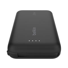 A Photo Of Belkin BoostCharge 10,000mAh USB-C Power Bank with Integrated Cable – 20W Fast Charging & Dual Device Support