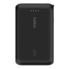 A Photo Of Belkin BoostCharge 10,000mAh USB-C Power Bank with Integrated Cable – 20W Fast Charging & Dual Device Support