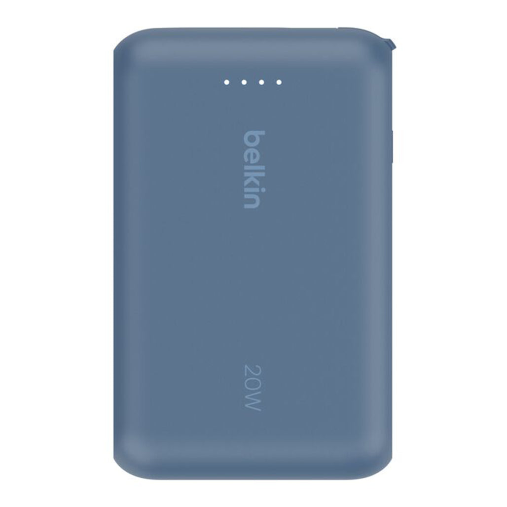 A Photo Of Belkin BoostCharge 10,000mAh USB-C Power Bank with Integrated Cable – 20W Fast Charging & Dual Device Support
