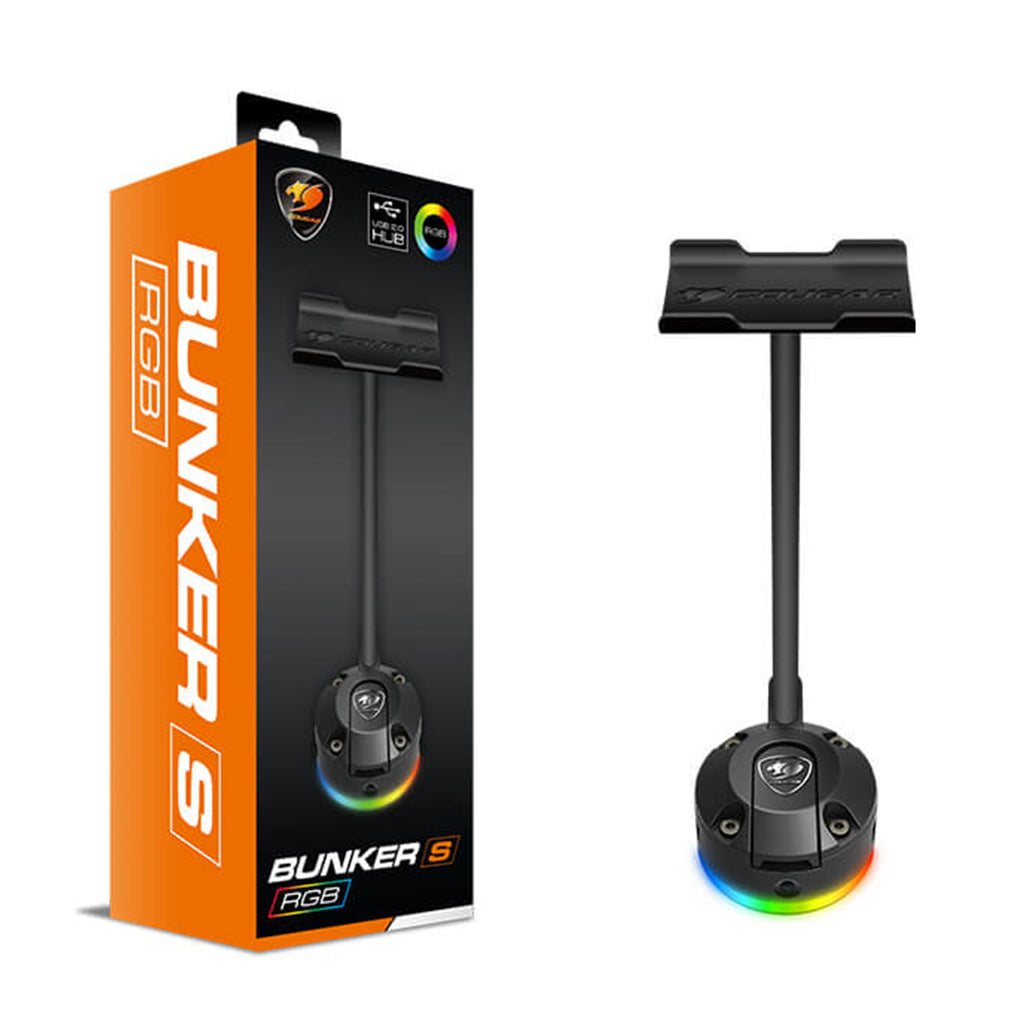 A Photo Of Cougar BUNKER S - RGB Headset Stand