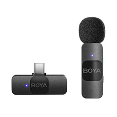 A Photo Of Boya BY-V10 - Ultracompact 2.4GHz Wireless Microphone System