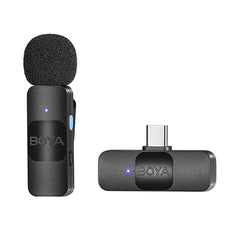 A Photo Of Boya BY-V10 - Ultracompact 2.4GHz Wireless Microphone System