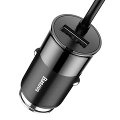 A Photo Of Baseus Car Charger Charging Station Splitter 5.5A - 3 USB Ports, 1.5M Cable, Black | CCTON-01