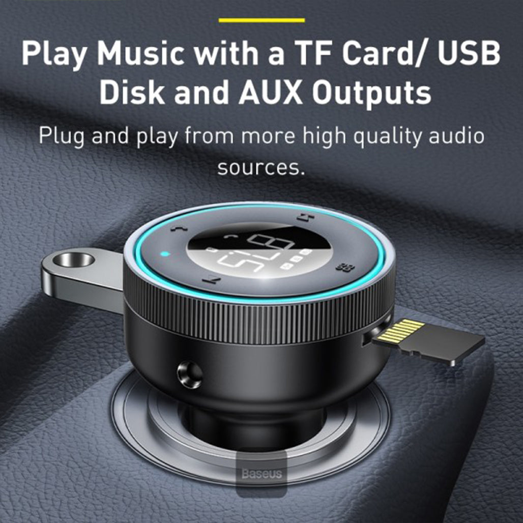 A Photo Of Baseus Enjoy Car Wireless MP3 Charger (Wireless 5.0+5V/3.4A)