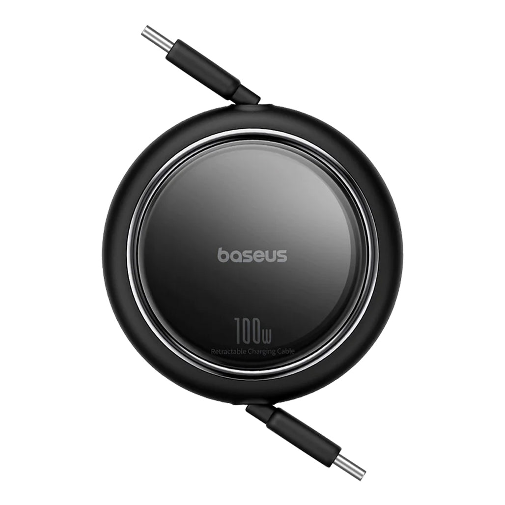 A Photo Of Baseus Free2Draw Mini Retractable Charging Cable Type-C to Type-C 100W - Black