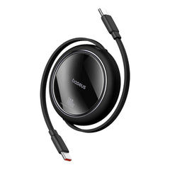 A Photo Of Baseus Free2Draw Mini Retractable Charging Cable Type-C to Type-C 100W - Black