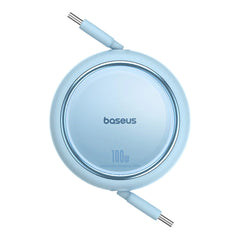A Photo Of Baseus Free2Draw Mini Retractable Type-C to Type-C Charging Cable 100W - Blue