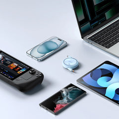 A Photo Of Baseus Free2Draw Mini Retractable Type-C to Type-C Charging Cable 100W - Blue