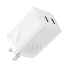 A Photo Of Baseus GaN5 Pro Dual USB-C Fast Charger 40W Adapter - White