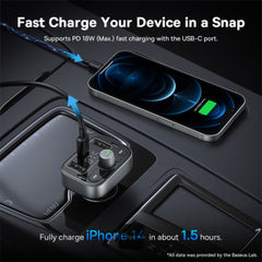 A Photo Of Baseus S-09 Pro Car FM Transmitter & Bluetooth Car Charger 18W