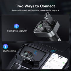 A Photo Of Baseus S-09 Pro Car FM Transmitter & Bluetooth Car Charger 18W