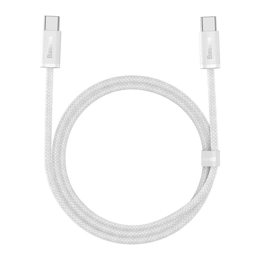A Photo Of Baseus Dynamic Fast Charging Data Cable C to C 100W 1m - White