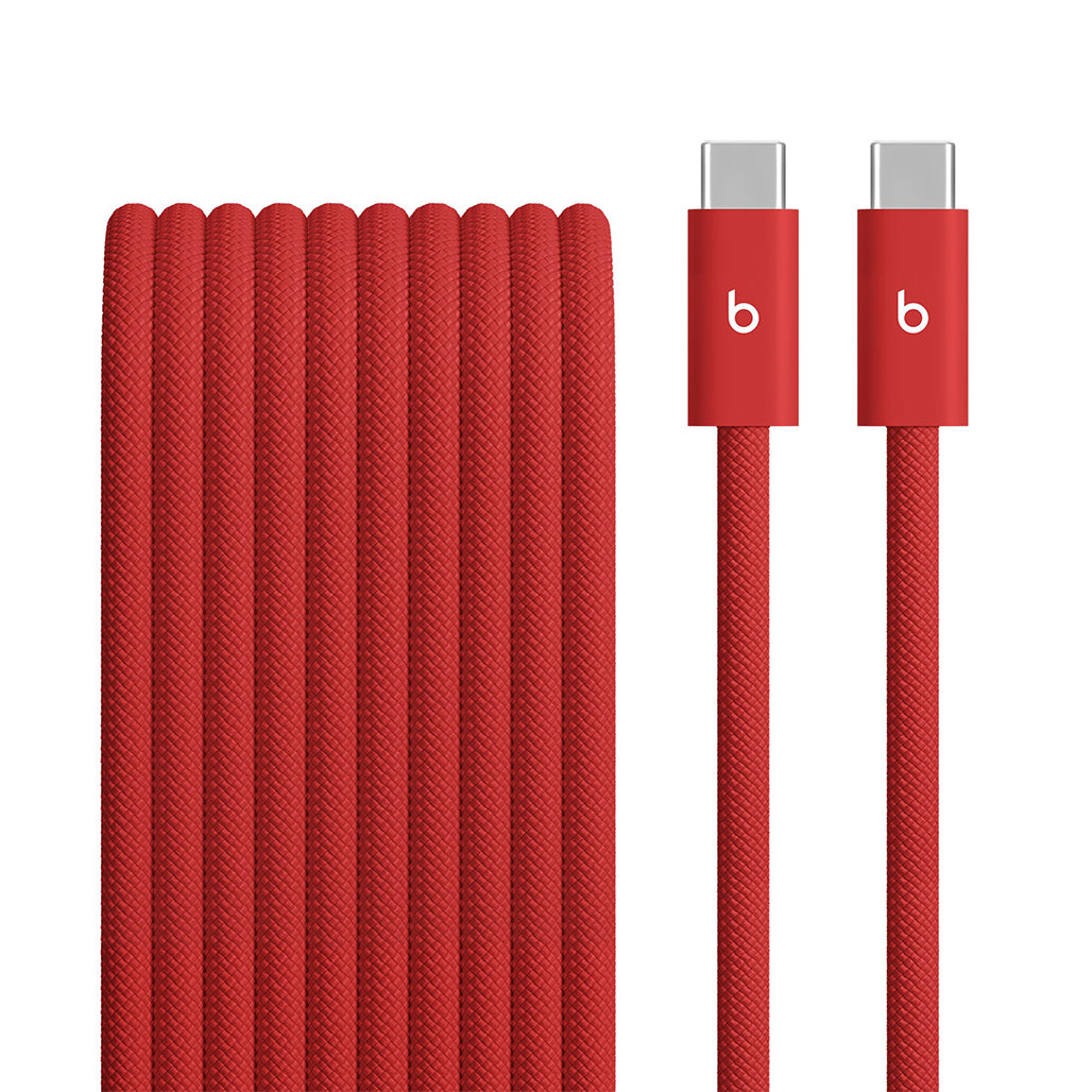 A Photo Of Beats 240W USB-C to USB-C Braided Cable (10 ft - 3m)