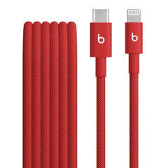 A Photo Of Beats USB-C to Lightning Woven Charging Cable 1.5m – Fast Charging, Tangle-Free, CarPlay Compatible