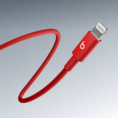 A Photo Of Beats USB-C to Lightning Woven Charging Cable 1.5m – Fast Charging, Tangle-Free, CarPlay Compatible