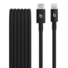 A Photo Of Beats USB-C to Lightning Woven Charging Cable 1.5m – Fast Charging, Tangle-Free, CarPlay Compatible
