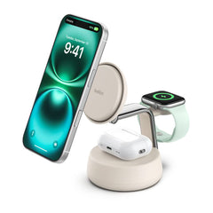 A Photo Of Belkin UltraCharge Pro 3-in-1 Magnetic Charging Dock