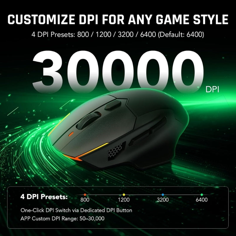 A Photo Of Black Shark Dark Wireless Gaming Mouse