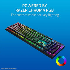 A Photo Of Razer BlackWidow V4 X Fortnite Edition Keyboard - Yellow Switch