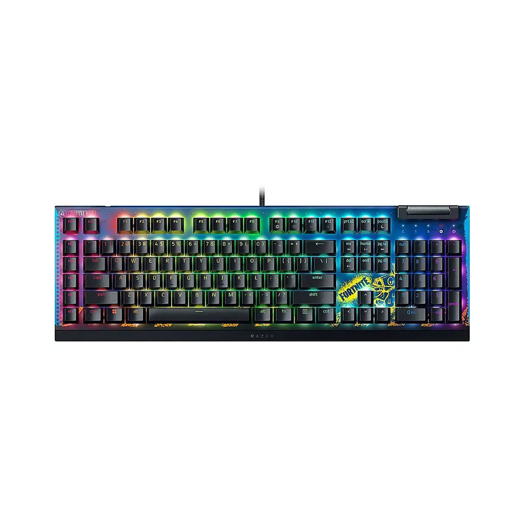 A Photo Of Razer BlackWidow V4 X Fortnite Edition Keyboard - Yellow Switch