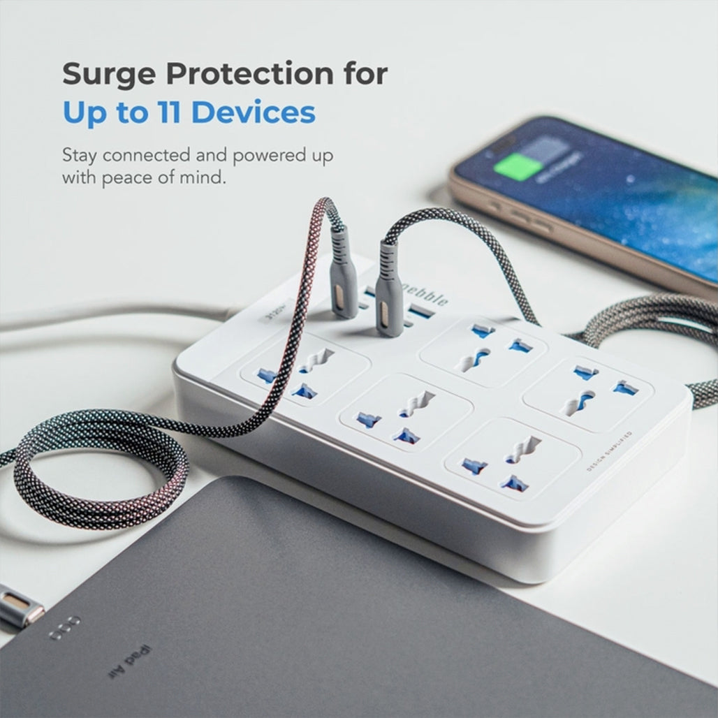 A Photo Of Blupebble 11-In-1 Universal Power Hub Surge Protector
