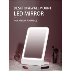 A Photo Of Bomidi R1 LED Makeup Mirror – 2-in-1 Desktop & Wall Mount, Adjustable Stand, 3 Brightness Levels, Rechargeable USB-C