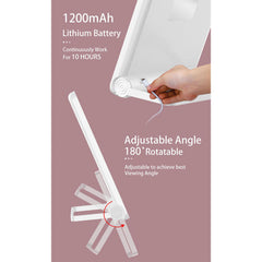 A Photo Of Bomidi R1 LED Makeup Mirror – 2-in-1 Desktop & Wall Mount, Adjustable Stand, 3 Brightness Levels, Rechargeable USB-C