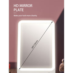 A Photo Of Bomidi R1 LED Makeup Mirror – 2-in-1 Desktop & Wall Mount, Adjustable Stand, 3 Brightness Levels, Rechargeable USB-C
