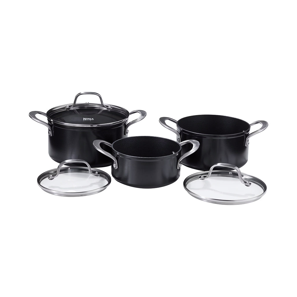 A Photo Of Ninja C13000DE ZEROSTICK Essentials 3-Piece Cookware Set