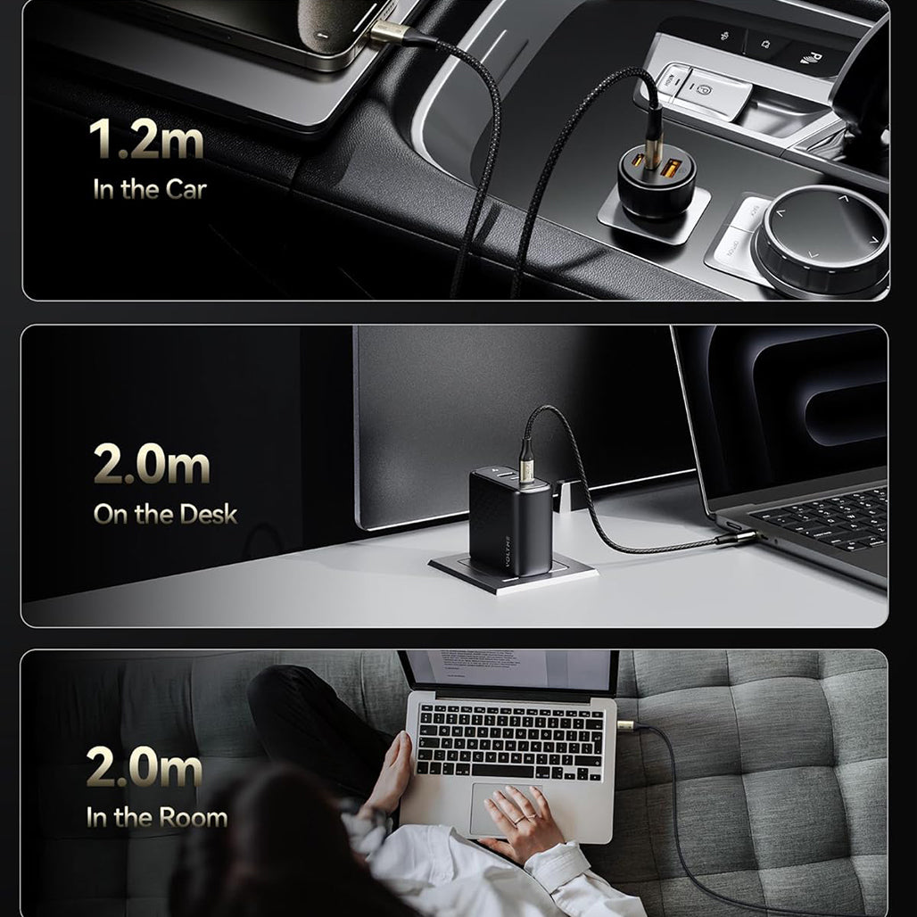 A Photo Of Voltme Powerlink Utron Series 3.6ft / 1.2M 240W USB-C Cable