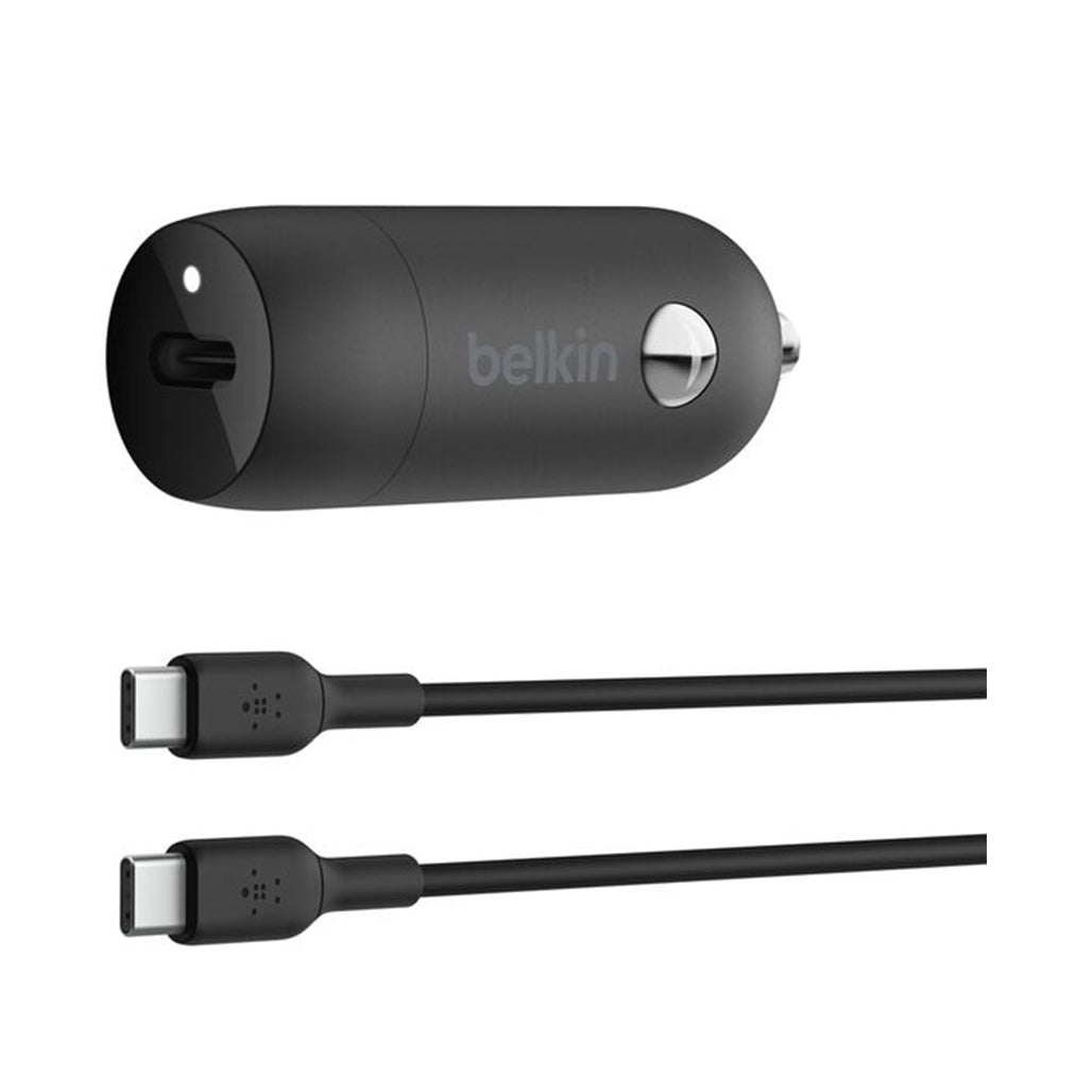 A Photo Of Belkin BoostCharge 30W USB-C Car Charger with USB-C Cable
