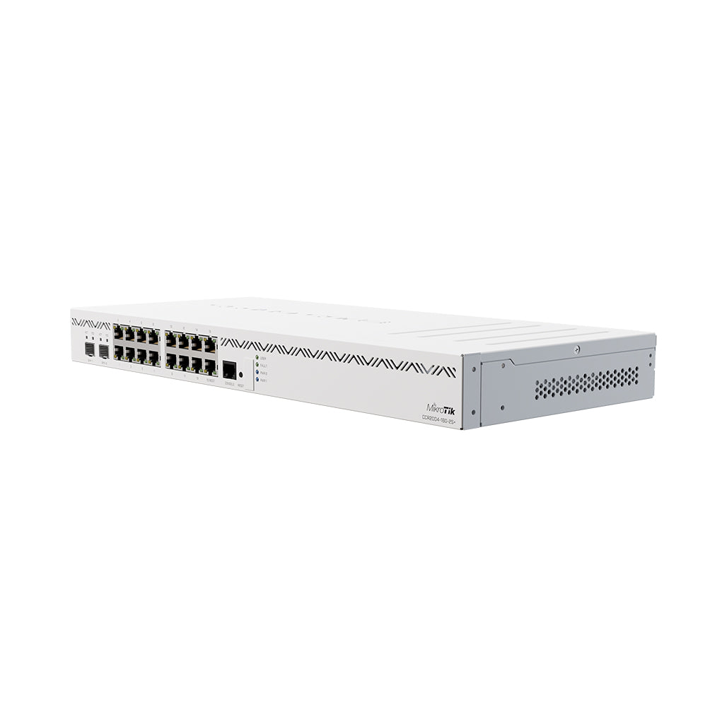 A Photo Of Mikrotik CCR2004-16G-2S+ - Router with 16 Gigabit Ethernet Ports and 2x10G SFP+ Cages