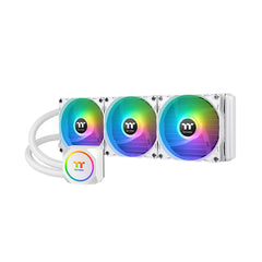 A Photo Of Thermaltake TH360 ARGB Sync Snow Edition AIO Liquid Cooler – Triple 120mm Radiator with RGB Lighting