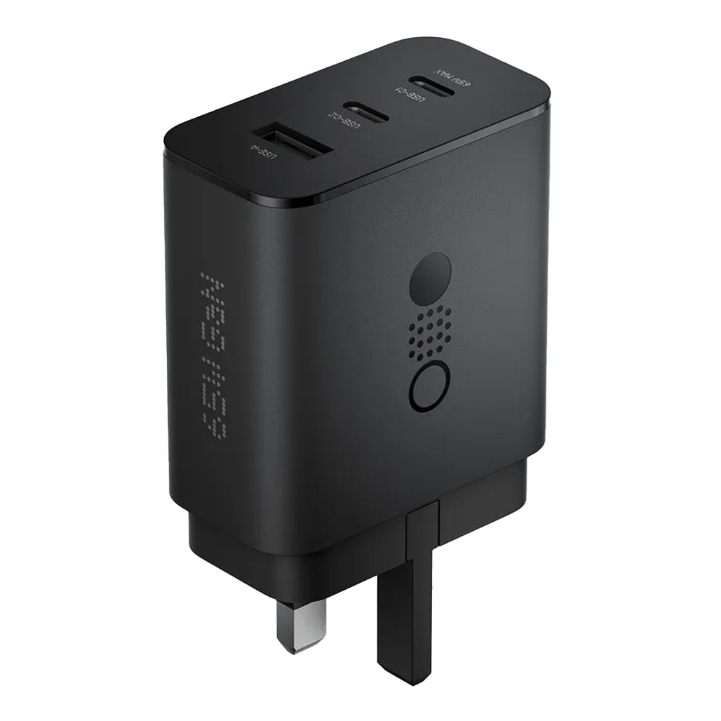 A Photo Of CMF GaN Fast Charger – 3-in-1 Compact USB-C Charger (65W/100W/140W) with Smart Power Distribution & Wide Compatibility