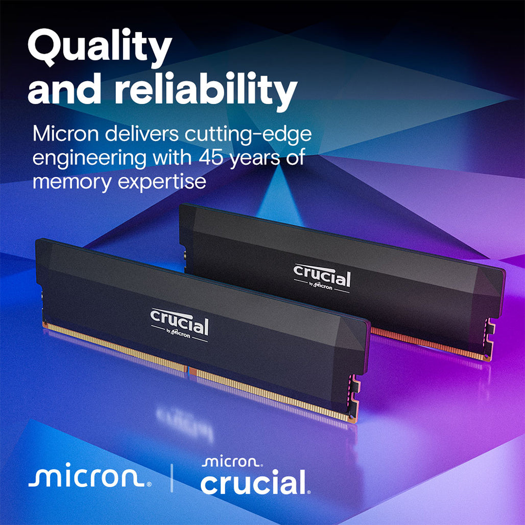 A Photo Of Crucial Pro DDR5-6000 32GB (16GBx2) UDIMM