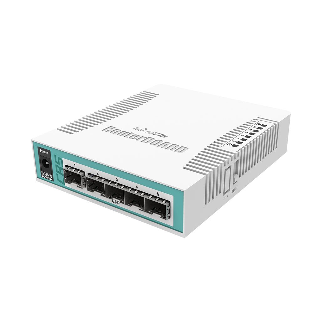 A Photo Of MikroTik Cloud Router Switch 106-1C-5S - Desktop Smart Switch with 5x SFP Cages