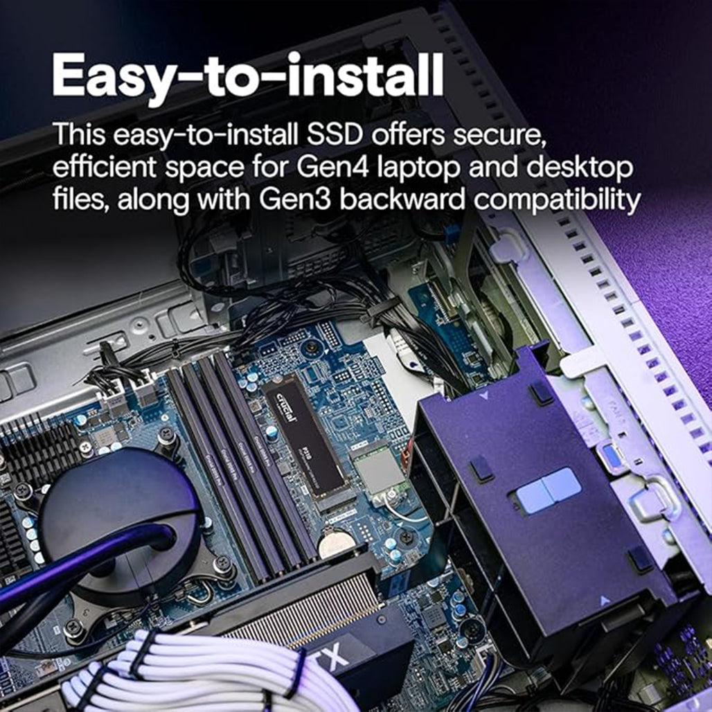 A Photo Of Crucial P310 4TB NVMe PCIe Gen4 M.2 SSD – 7100MB/s Read Speed - CT4000P310SSD801