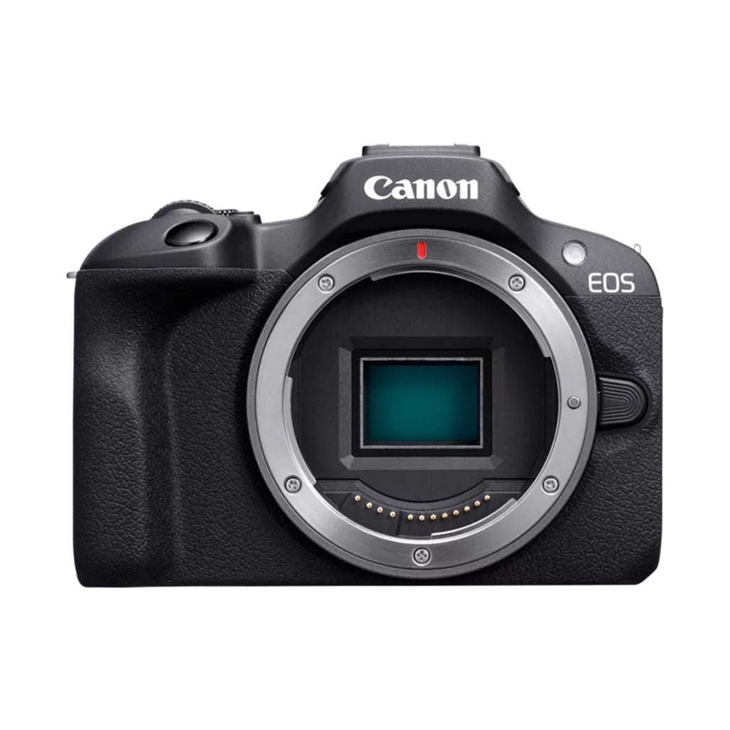 A Photo Of Canon EOS R100 - Mirrorless Camera with RF-S 18-45mm Lens
