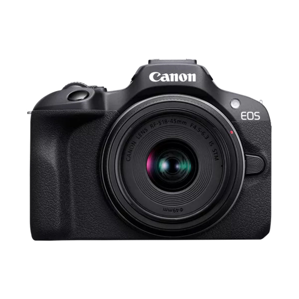 A Photo Of Canon EOS R100 - Mirrorless Camera with RF-S 18-45mm Lens