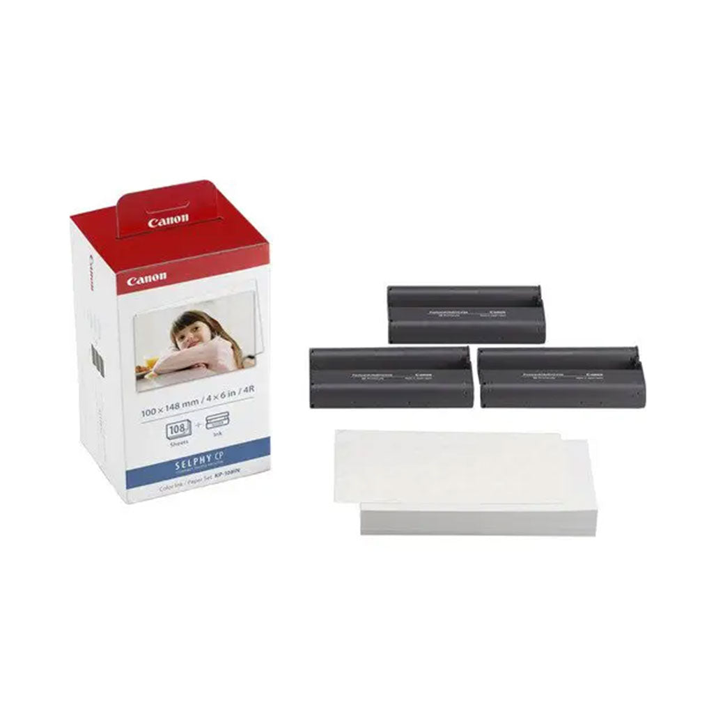 A Photo Of Canon KP-108IN - Color Ink And Paper Set