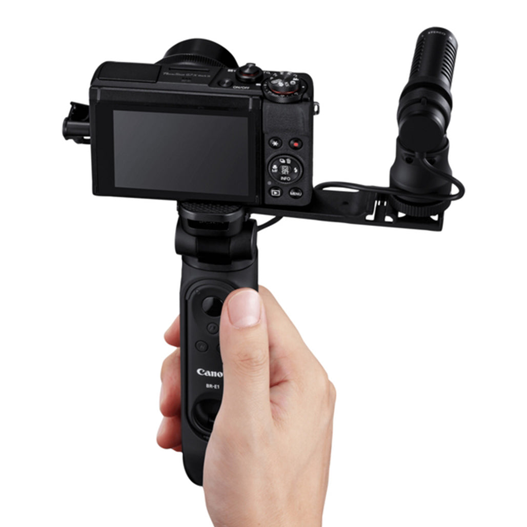 A Photo Of Canon HG-100TBR Tripod Grip with Bluetooth Remote – Compact Vlogging Tripod for Canon Cameras