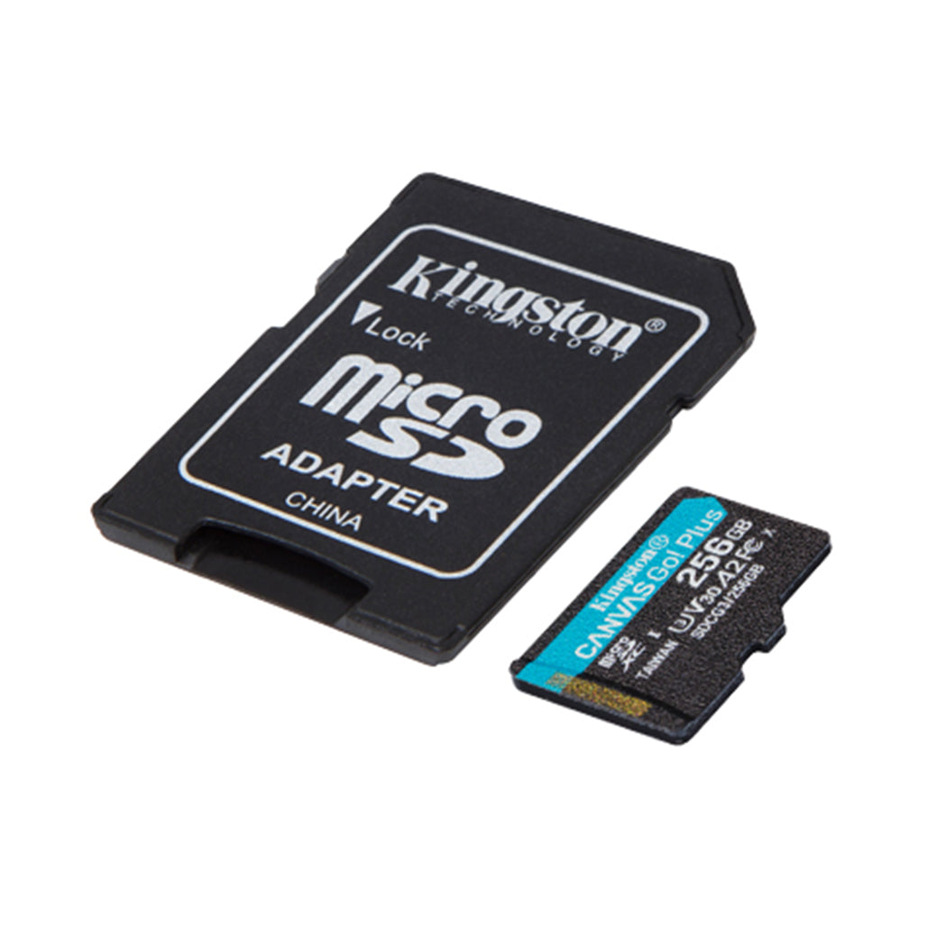 A Photo Of Kingston Canvas Go! Plus 256GB microSD Memory Card