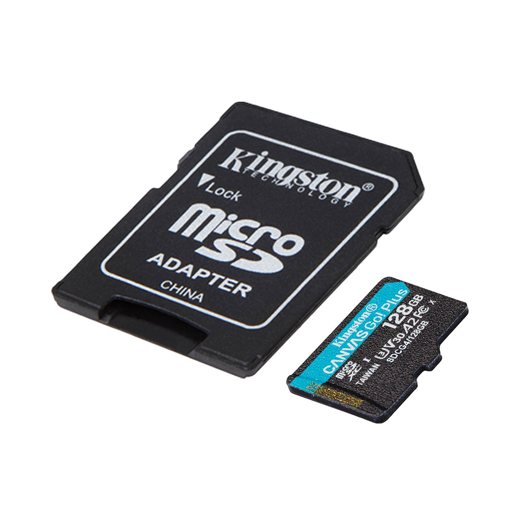 A Photo Of Kingston Canvas Go! Plus 128GB (Up to 200MB/s) microSD Card