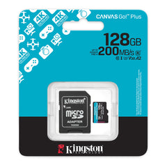 A Photo Of Kingston Canvas Go! Plus 128GB (Up to 200MB/s) microSD Card