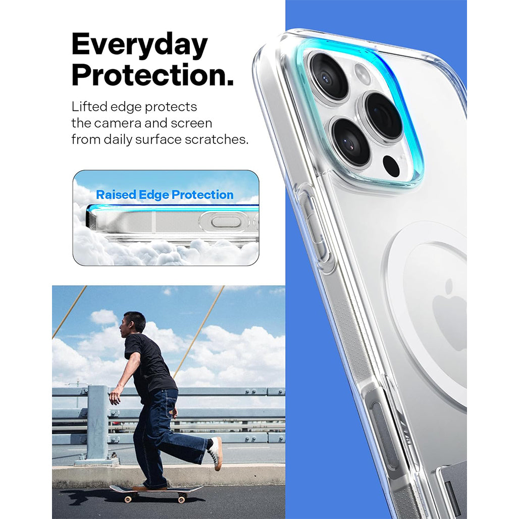 A Photo Of Caseology Capella Mag Kickstand Case for iPhone 16 Pro (6.3