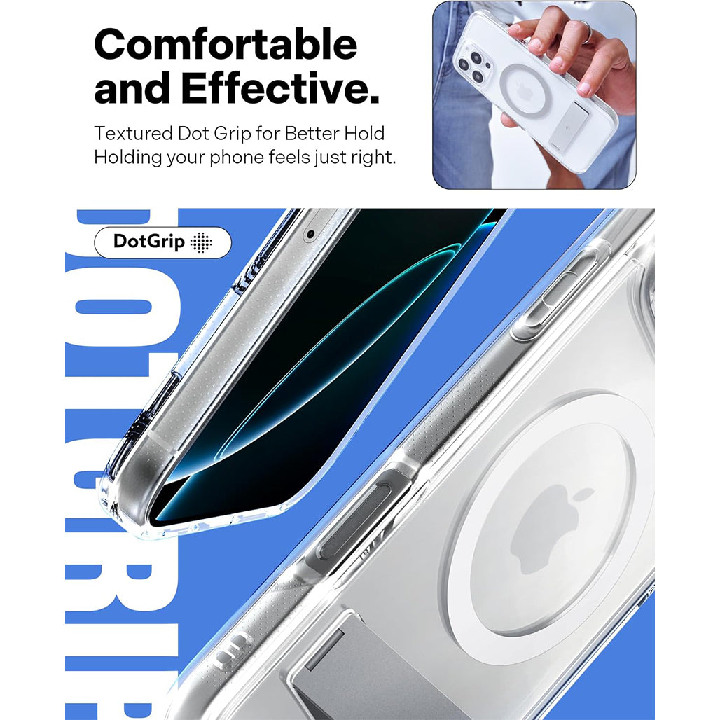 A Photo Of Caseology Capella Mag Kickstand Case for iPhone 16 Pro (6.3