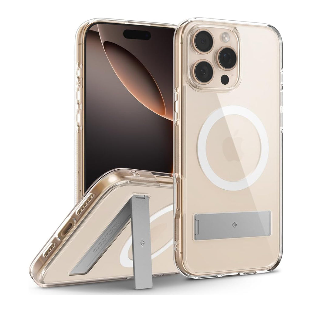 A Photo Of Caseology Capella Mag Kickstand Case for iPhone 16 Pro (6.3