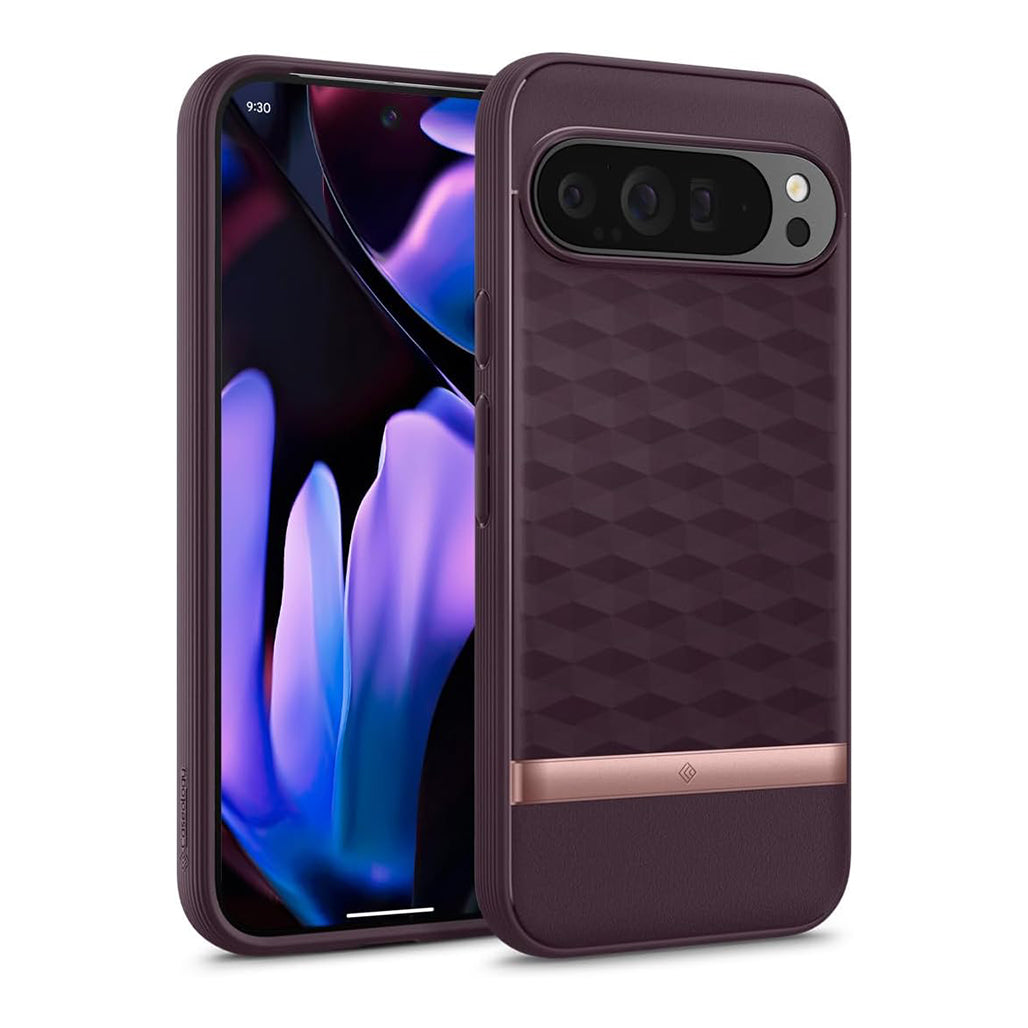 A Photo Of Caseology Parallax Case for Google Pixel 9 Pro XL - Military Grade Protection with 3D Hexa Cube Design