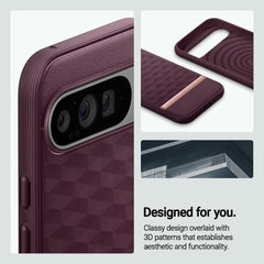 A Photo Of Caseology Parallax Case for Google Pixel 9 Pro XL - Military Grade Protection with 3D Hexa Cube Design